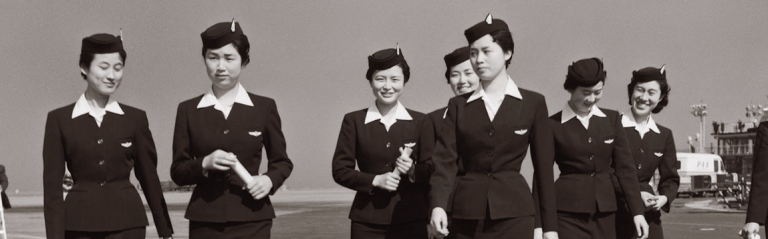 Best Vintage Flight Attendant Uniforms | WOC